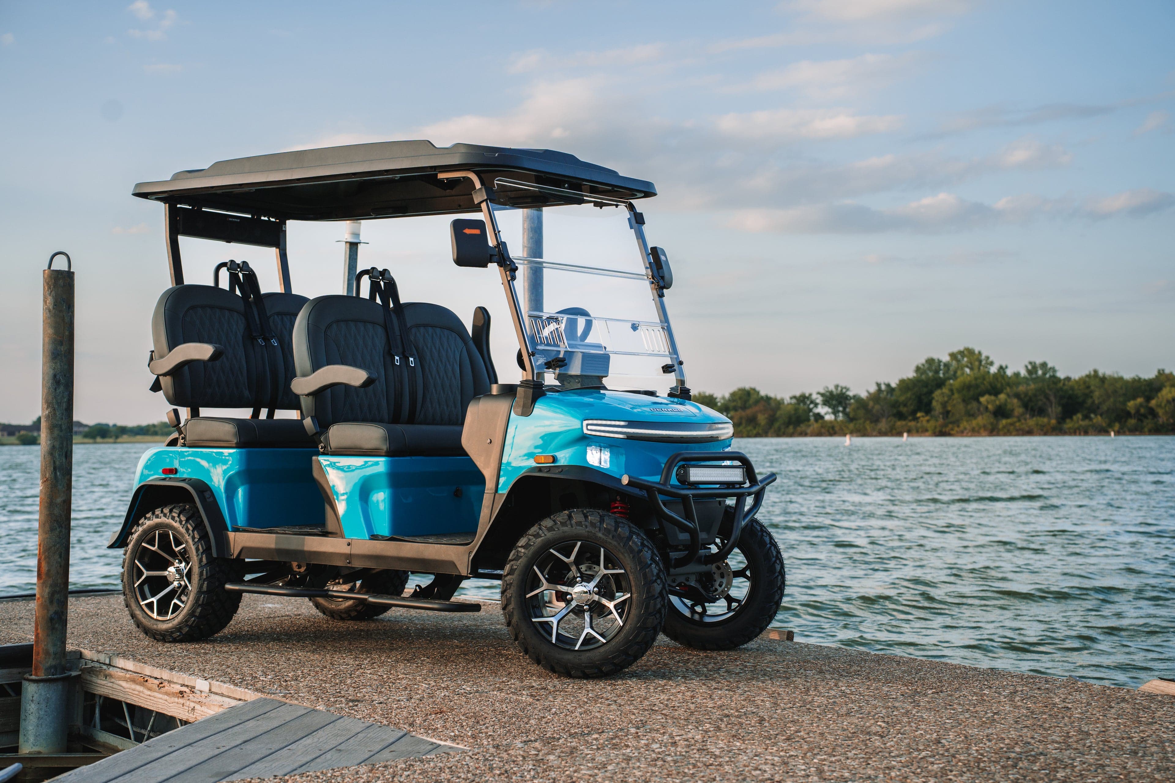 Custom-built golf cart by Wild Rides Carts