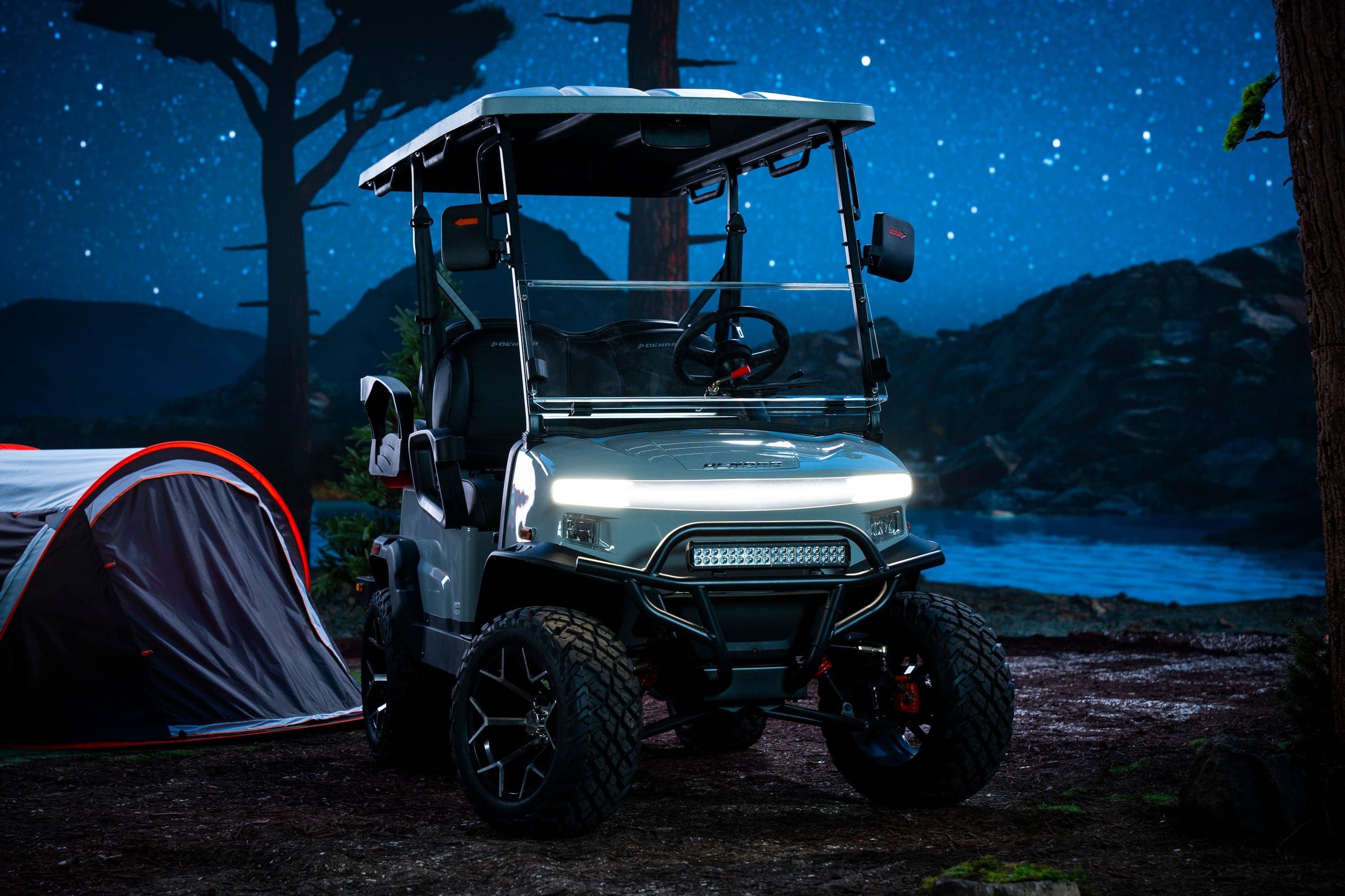 Golf cart camping adventure