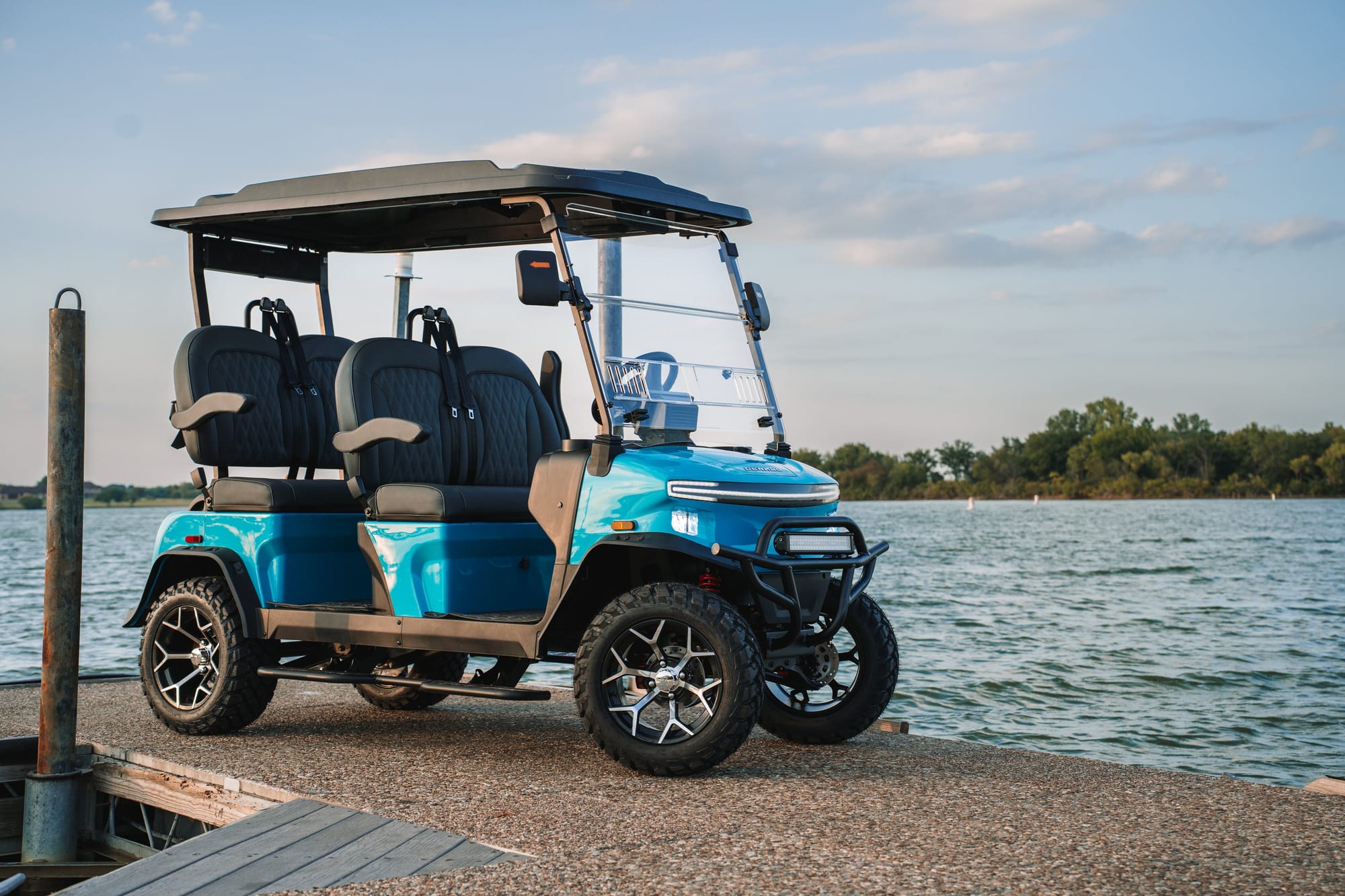 Custom-built golf cart by Wild Rides Carts